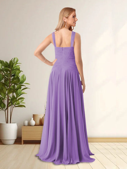 Robe de Soirée Longue Sans Manches à Bretelles Spaghetti avec Volants et Veste
