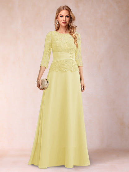 Robe de Mère de la Mariée Scintillante à Col En A/Princesse avec Fronces et Appliques et Strass