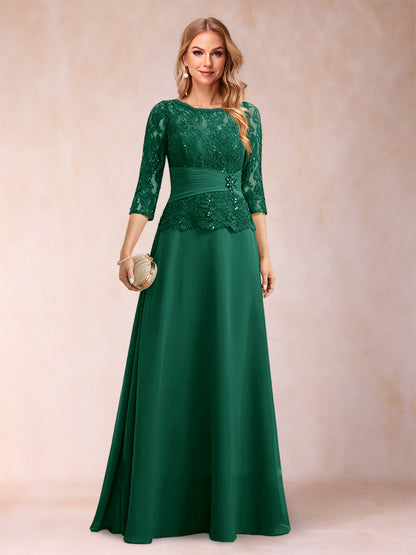 Robe de Mère de la Mariée Scintillante à Col En A/Princesse avec Fronces et Appliques et Strass