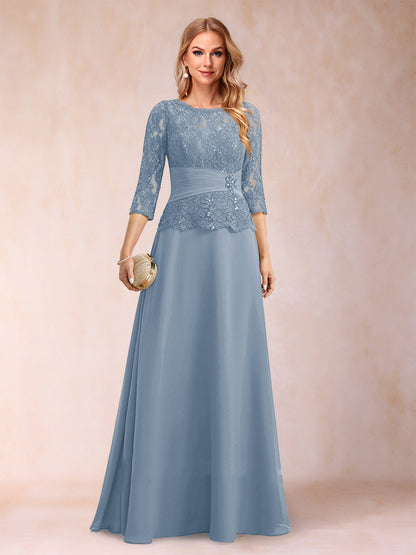 Robe de Mère de la Mariée Scintillante à Col En A/Princesse avec Fronces et Appliques et Strass