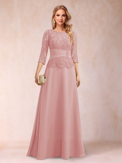 Robe de Mère de la Mariée Scintillante à Col En A/Princesse avec Fronces et Appliques et Strass