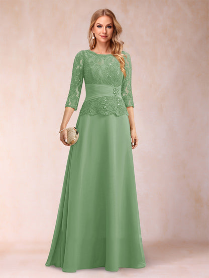 Robe de Mère de la Mariée Scintillante à Col En A/Princesse avec Fronces et Appliques et Strass