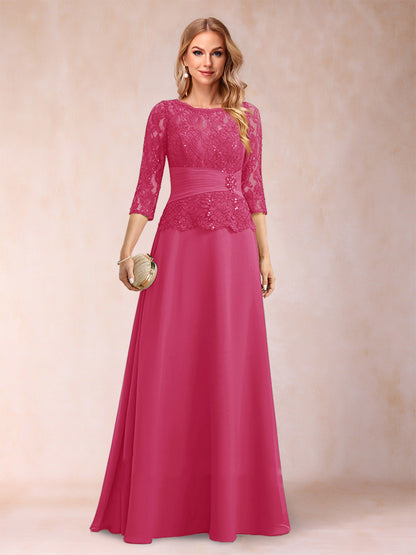 Robe de Mère de la Mariée Scintillante à Col En A/Princesse avec Fronces et Appliques et Strass