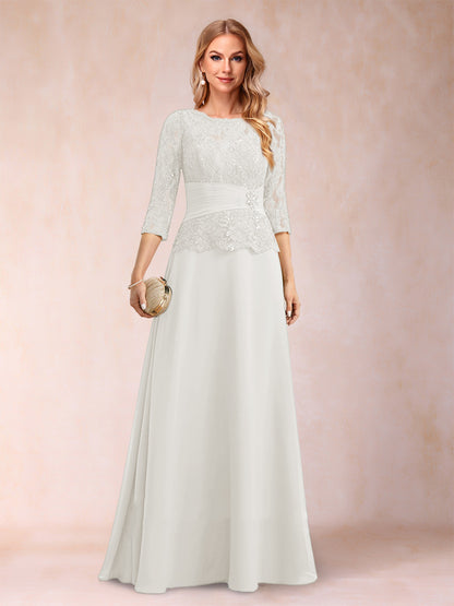 Robe de Mère de la Mariée Scintillante à Col En A/Princesse avec Fronces et Appliques et Strass