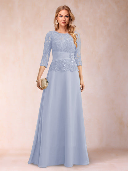 Robe de Mère de la Mariée Scintillante à Col En A/Princesse avec Fronces et Appliques et Strass