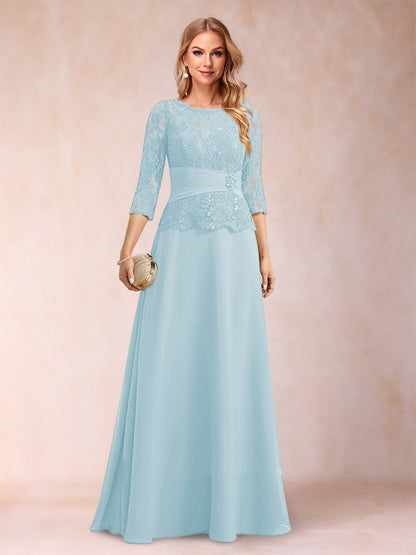 Robe de Mère de la Mariée Scintillante à Col En A/Princesse avec Fronces et Appliques et Strass