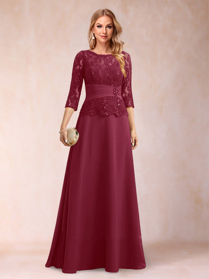 Robe de Mère de la Mariée Scintillante à Col En A/Princesse avec Fronces et Appliques et Strass
