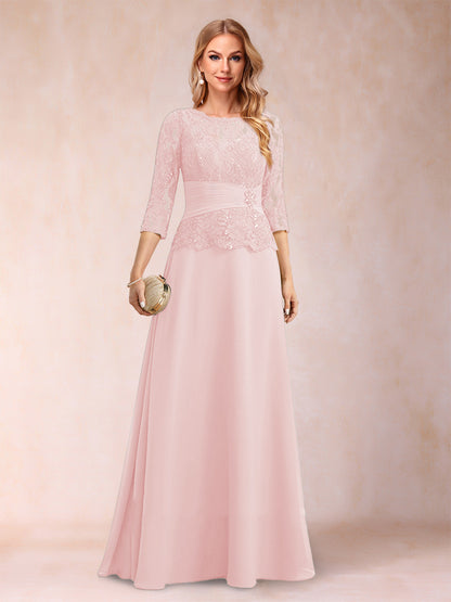 Robe de Mère de la Mariée Scintillante à Col En A/Princesse avec Fronces et Appliques et Strass
