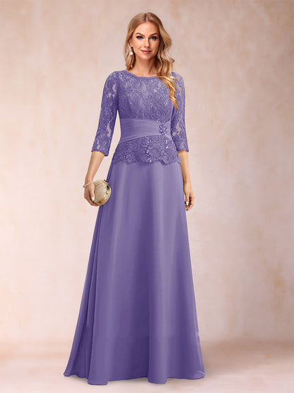 Robe de Mère de la Mariée Scintillante à Col En A/Princesse avec Fronces et Appliques et Strass