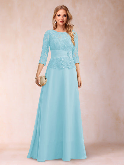 Robe de Mère de la Mariée Scintillante à Col En A/Princesse avec Fronces et Appliques et Strass