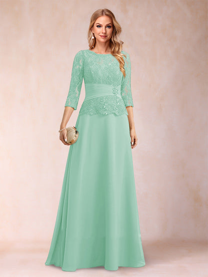 Robe de Mère de la Mariée Scintillante à Col En A/Princesse avec Fronces et Appliques et Strass