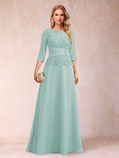 Robe de Mère de la Mariée Scintillante à Col En A/Princesse avec Fronces et Appliques et Strass
