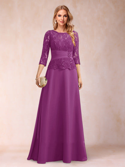 Robe de Mère de la Mariée Scintillante à Col En A/Princesse avec Fronces et Appliques et Strass
