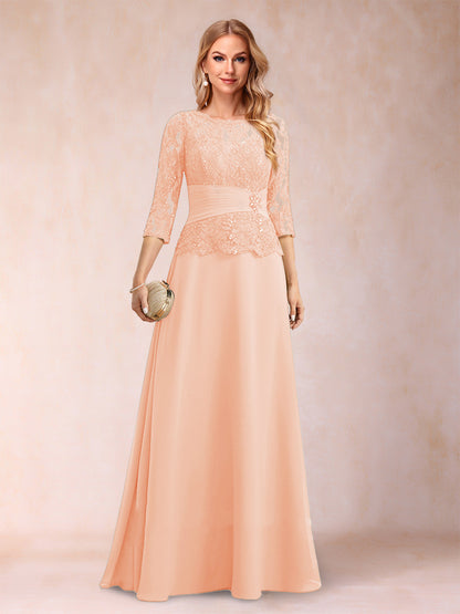 Robe de Mère de la Mariée Scintillante à Col En A/Princesse avec Fronces et Appliques et Strass