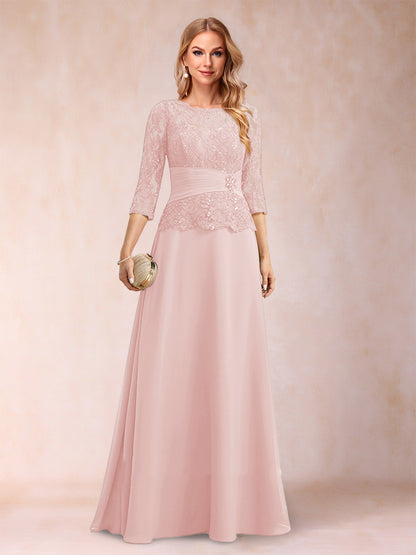 Robe de Mère de la Mariée Scintillante à Col En A/Princesse avec Fronces et Appliques et Strass