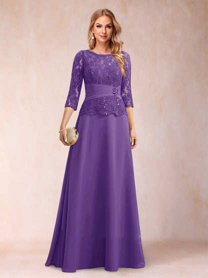Robe de Mère de la Mariée Scintillante à Col En A/Princesse avec Fronces et Appliques et Strass