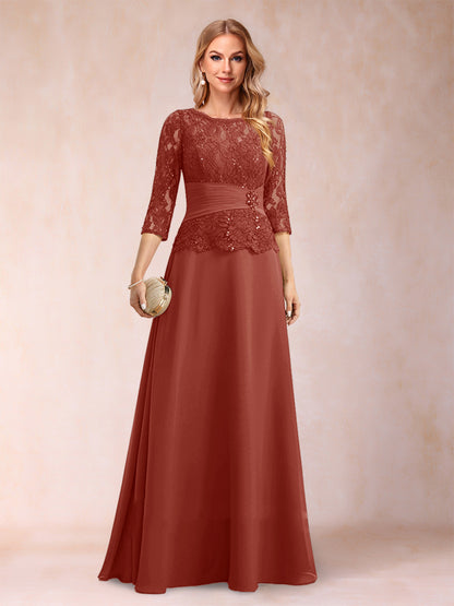 Robe de Mère de la Mariée Scintillante à Col En A/Princesse avec Fronces et Appliques et Strass