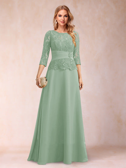 Robe de Mère de la Mariée Scintillante à Col En A/Princesse avec Fronces et Appliques et Strass