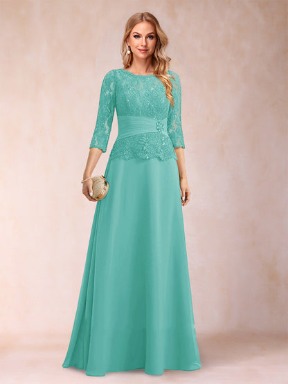 Robe de Mère de la Mariée Scintillante à Col En A/Princesse avec Fronces et Appliques et Strass