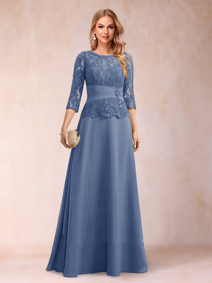 Robe de Mère de la Mariée Scintillante à Col En A/Princesse avec Fronces et Appliques et Strass