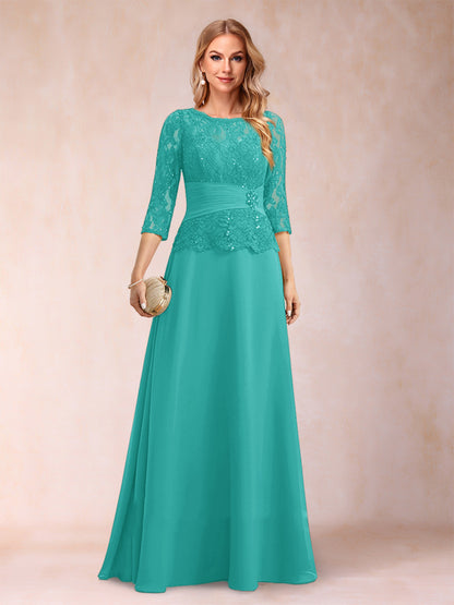 Robe de Mère de la Mariée Scintillante à Col En A/Princesse avec Fronces et Appliques et Strass