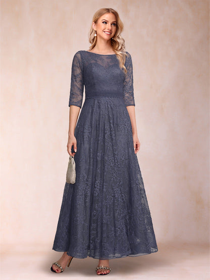 Robes de Mère de la Mariée Coupe A-Line/Princesse à Manches Courtes et Décolleté Plongeant avec Appliques