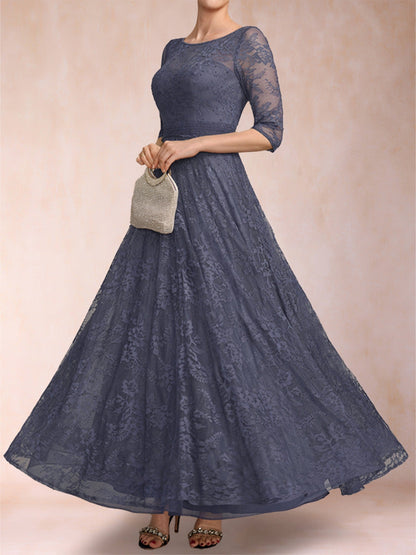 Robes de Mère de la Mariée Coupe A-Line/Princesse à Manches Courtes et Décolleté Plongeant avec Appliques