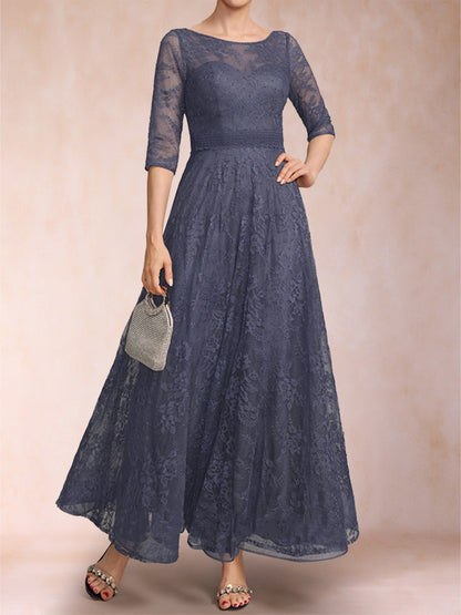 Robes de Mère de la Mariée Coupe A-Line/Princesse à Manches Courtes et Décolleté Plongeant avec Appliques