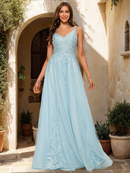 Robe de Bal Trapèze/Princesse Sans Manches avec Décolleté en Cœur et Strass