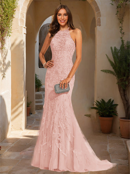 Robe de Bal Sirène/Trompette Sans Manches avec Appliques