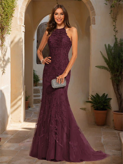 Robe de Bal Sirène/Trompette Sans Manches avec Appliques