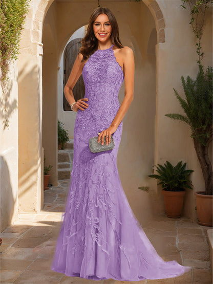 Robe de Bal Sirène/Trompette Sans Manches avec Appliques