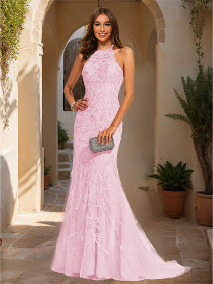 Robe de Bal Sirène/Trompette Sans Manches avec Appliques