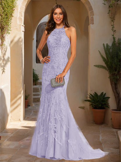 Robe de Bal Sirène/Trompette Sans Manches avec Appliques