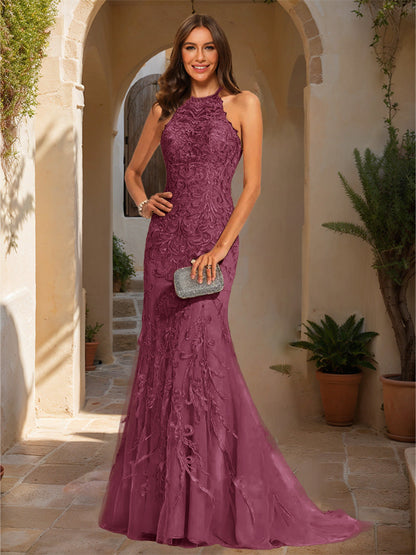 Robe de Bal Sirène/Trompette Sans Manches avec Appliques