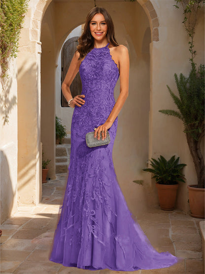 Robe de Bal Sirène/Trompette Sans Manches avec Appliques