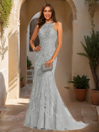 Robe de Bal Sirène/Trompette Sans Manches avec Appliques