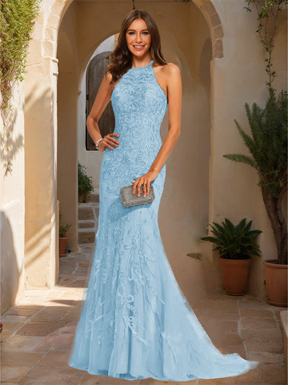 Robe de Bal Sirène/Trompette Sans Manches avec Appliques