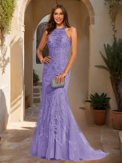 Robe de Bal Sirène/Trompette Sans Manches avec Appliques
