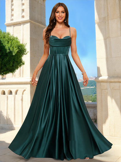 Robe de Bal Trapèze/Princesse Sans Manches à Décolleté en Cœur et Froncée