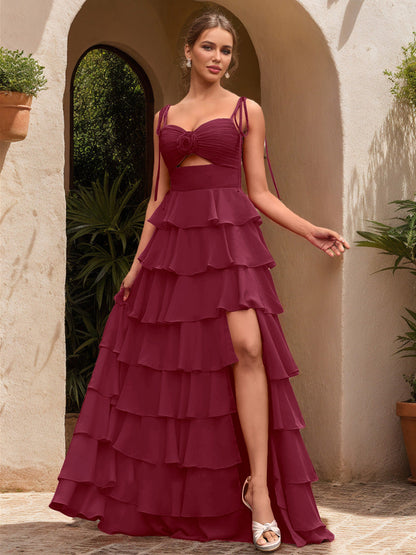 Robe de Bal Décolleté en Cœur Sans Manches à Fleurs Unies