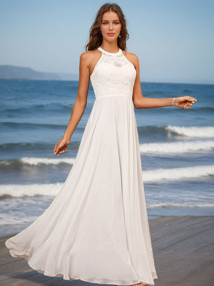 Robes de Mariée Trapèze/Princesse à Encolure Dégagée Sans Manches et Froncées