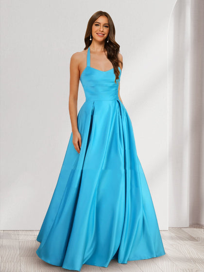 Robes de Demoiselled'Honneur à Volants, Coupe A-Line/Princesse, Dos Nu, Sans Manches