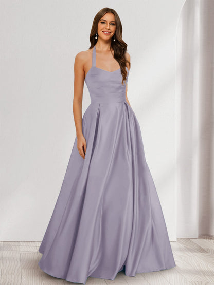Robes de Demoiselled'Honneur à Volants, Coupe A-Line/Princesse, Dos Nu, Sans Manches