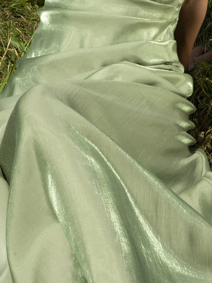 Robes Maxi Longues Au Sol à Bretelles Spaghetti Chic Ligne A/Princesse avec Plis