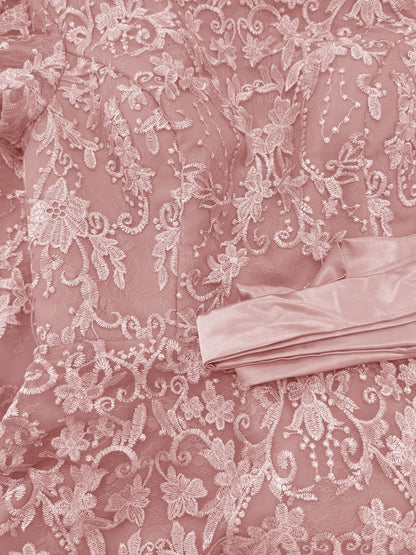 Robes de Mère de la Mariée A-Ligne/Princesse Col en U Manches Courtes avec Appliques et Perles
