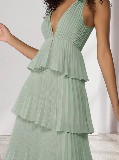 Robe de demoiselle d'honneur longue à une épaule, bustier et sans manches, à imprimé floral, coupe fourreau/colonne