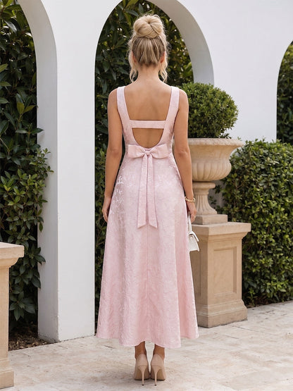 Ligne A/Princesse Scoop Sans Manches Longueur Cheville Robes Longues de Demoiselle d'Honneur avec Ruchée