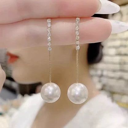 Boucles D'Oreilles Pendantes de Luxe en Perles Pour Femmes