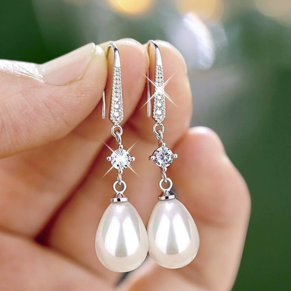 Boucles D'Oreilles Pendantes en Perles Pour Femmes